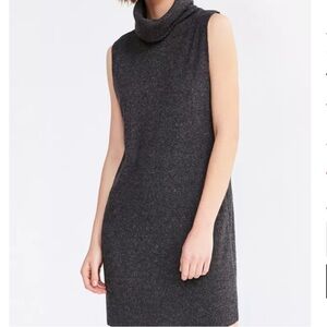 silence + noise Gray Cozy Turtleneck Mini Dress Urban Outfitters